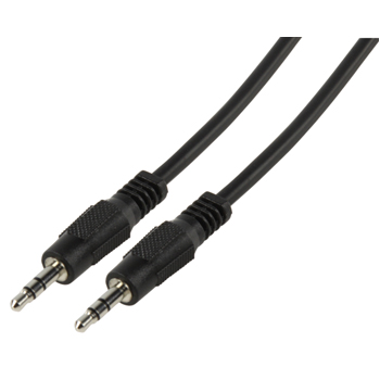 Valueline Bulk 3.5mm Male-Male Audio Cable, 5m, Black